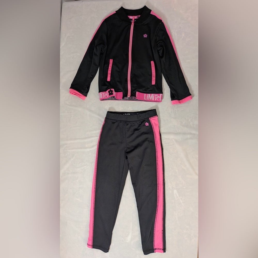 Limited too, Stripe Band 2 Piece Tracksuit, size 4t.